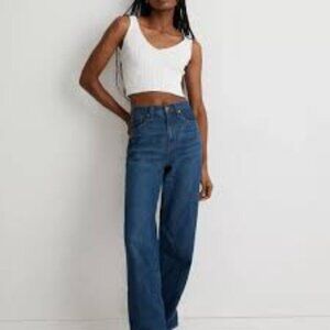 NWT Madewell Baggy Straight Jeans Size 26